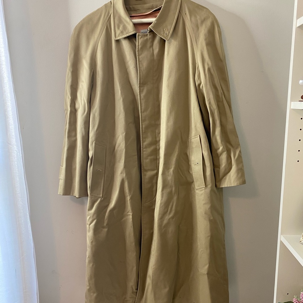 Vintage Peterborough Row Khaki Lined Trench Coat